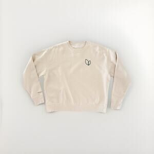 girlfriend collective Sweatshirt Women’s Size L Organic Cotton Tan